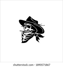 Cowboy Skull Symbol Logo Vector Illustration Stock Vector (Royalty Free ...