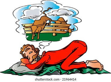 Cowboy Sleeping