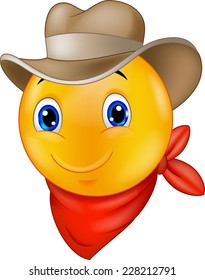 Cowboy smiley emoticon