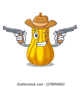 Cowboy squash slices in a cartoon bowl