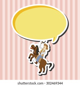 cowboy theme elements vector,eps