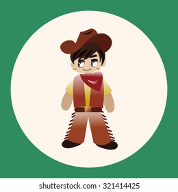 cowboy theme elements vector,eps