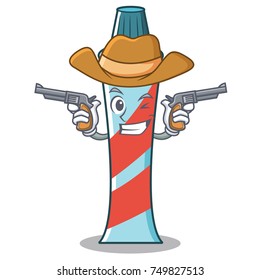 Cowboy toothpaste character cartoon style