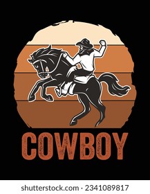 Cowboy T-Shirt Design And Cowboy T-Shirt