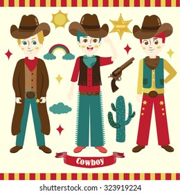 Cowboy Vector Design Illustration
