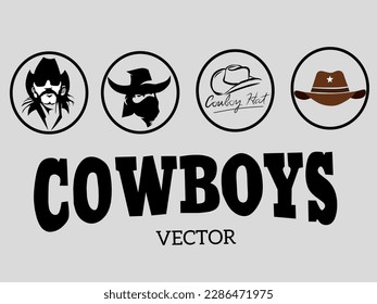 cowboy vector for good design logo