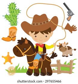 Cowboy vector illustration