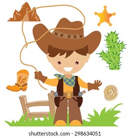 Cowboy vector illustration
