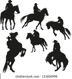 cowboy vector set 2