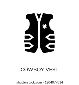 Cowboy Vest icon. Cowboy Vest symbol design from Desert collection. Simple element vector illustration on white background.