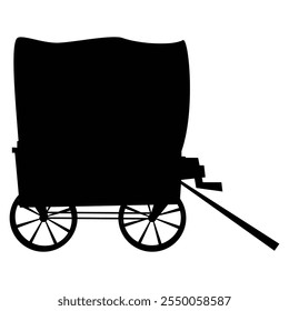 Cowboy Wagon Icon for Western and Adventure Themes