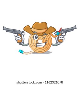 Cowboy water hose character cartoon