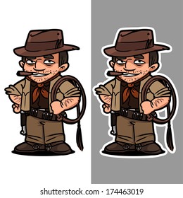 cowboy with whip