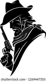 Cowboy Wild West Side View