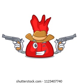 Cowboy wrapper candy character cartoon