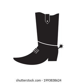 Cowboys boots icon vector illustration sign