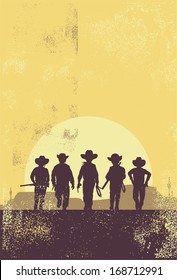 Cowboys kids, vector