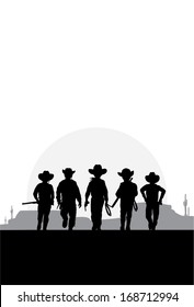 Cowboys kids, vector