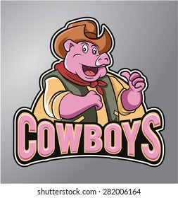 Cowboys pig 