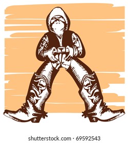 Cowboy.Vector cartoons