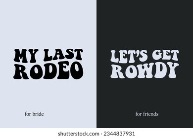 Cowgirl bachelor party t shirt design 