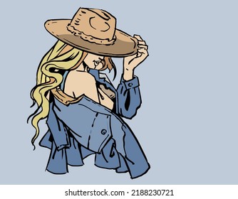 Sexy Cowgirl Vintage Images Stock Photos Vectors Shutterstock