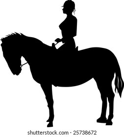 Cowgirl on a horse