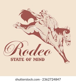 Cowgirl Wild West Vintage Logo Emblem Vector