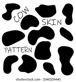 Cowhide texture ideal for illustrations and backgrounds, textile and decoration.