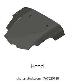 Cowl car icon. Isometric illustration of cowl car vector icon for web