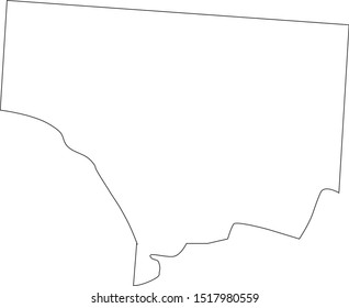 cowlitz county map in state of washington