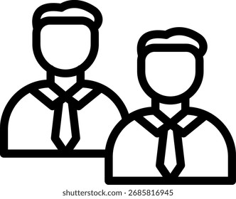 Diseño de Vector de icono de línea de trabajo