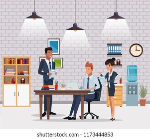 Coworkers at office