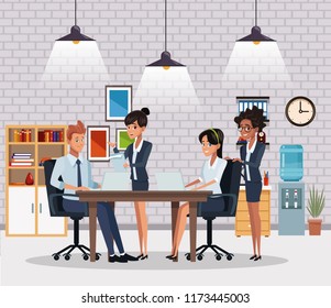 Coworkers at office