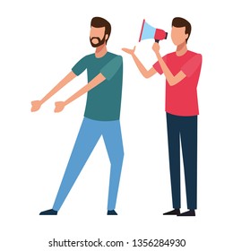 Coworkers teamwork cartoon