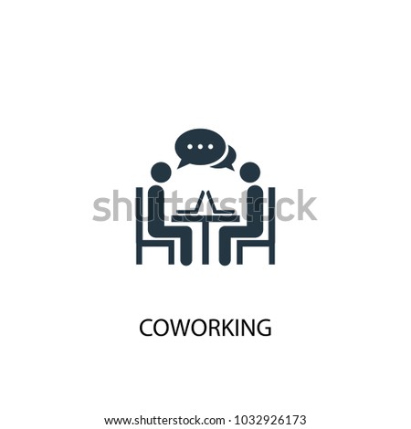 Coworking icon. Simple element illustration. Coworking symbol design from Startup collection. Can be used for web and mobile.