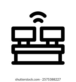 coworking icon. vector line icon for your website, mobile, presentation, and logo design.