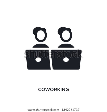 coworking isolated icon. simple element illustration from general-1 concept icons. coworking editable logo sign symbol design on white background. can be use for web and mobile