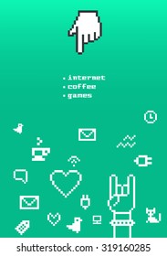 coworking, logo, sign, icon, pixel art   Wi-Fi