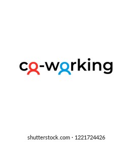 Coworking Logo. Vector Template