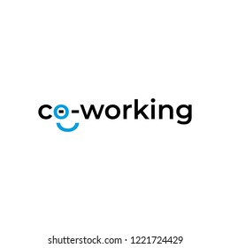 Coworking Logo. Vector Template