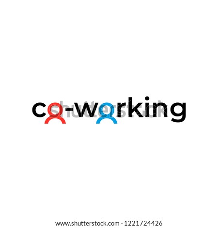 coworking logo. vector template