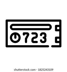 coworking mailbox line icon vector. coworking mailbox sign. isolated contour symbol black illustration