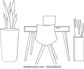 coworking space, concept illustration. Young people, freelancer men and women working on laptop and computer at home.
