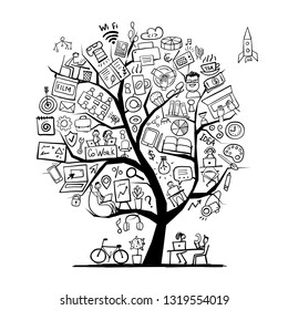 Coworking space, concept tree for your design