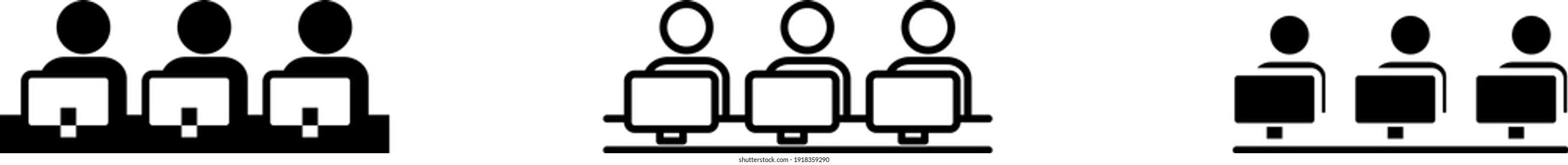 Coworking space icon , vector