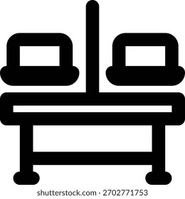 Espacio de coworking, Espacio de trabajo compartido, icono de contorno de Espacio de trabajo