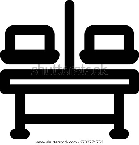 Coworking Space, Shared Workspace, Workspace Outline Icon