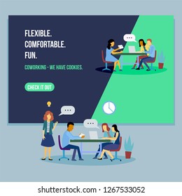 Coworking space website template