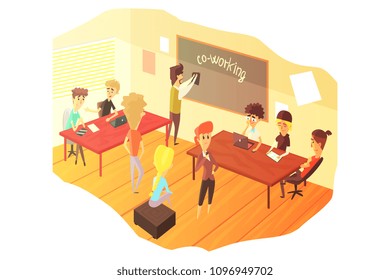 Co-working And Teamwork Class